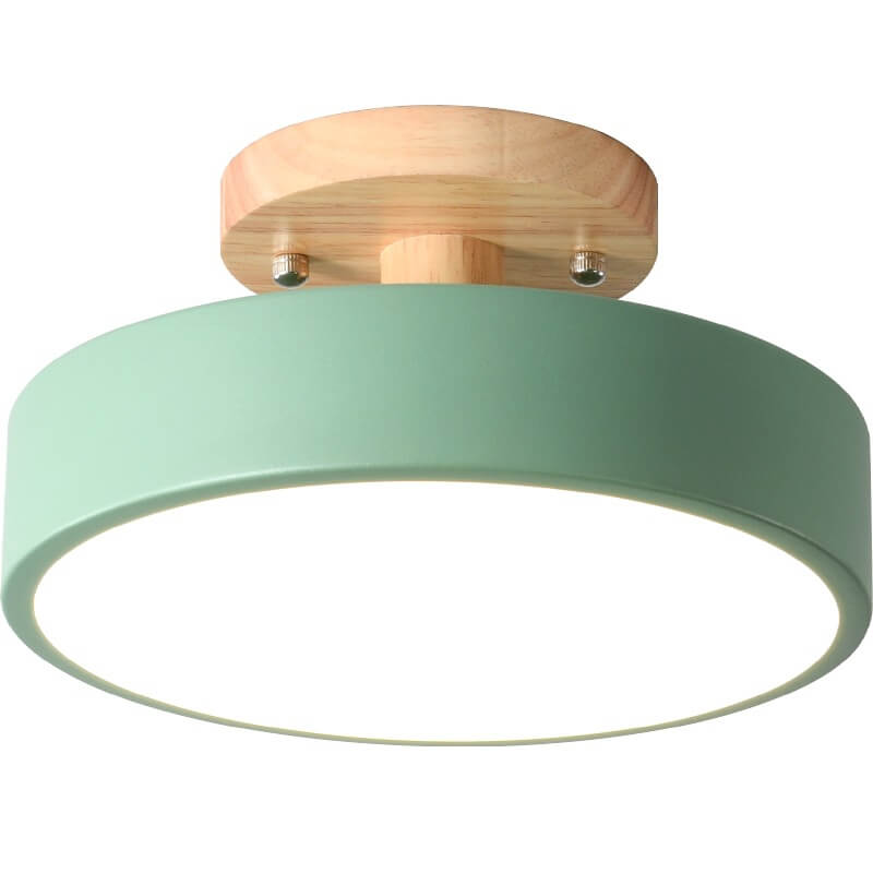 Nordic Round LED Semi-Flush Mount Ceiling Light