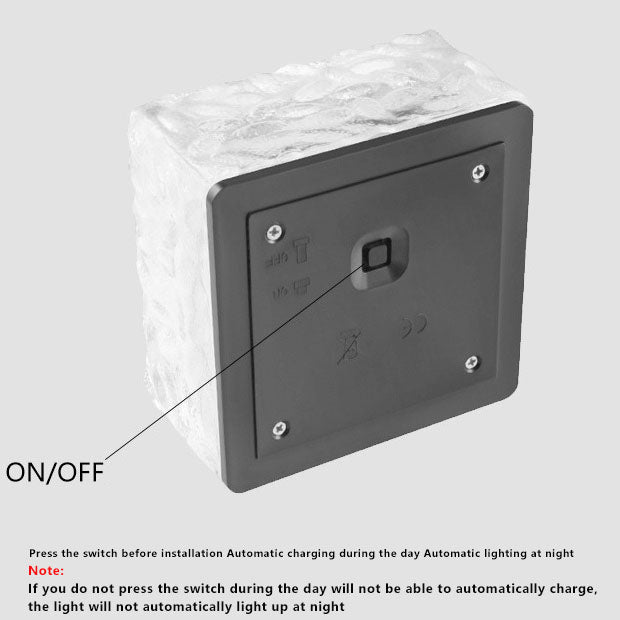 Premium Solar LED Waterproof Glass Garden Ground Light
