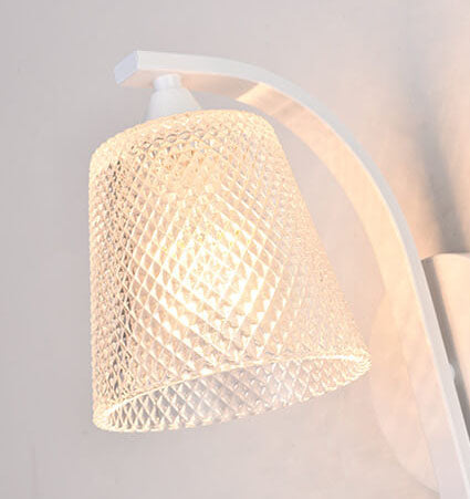 Glass Shade Resin Bird Wall Sconce