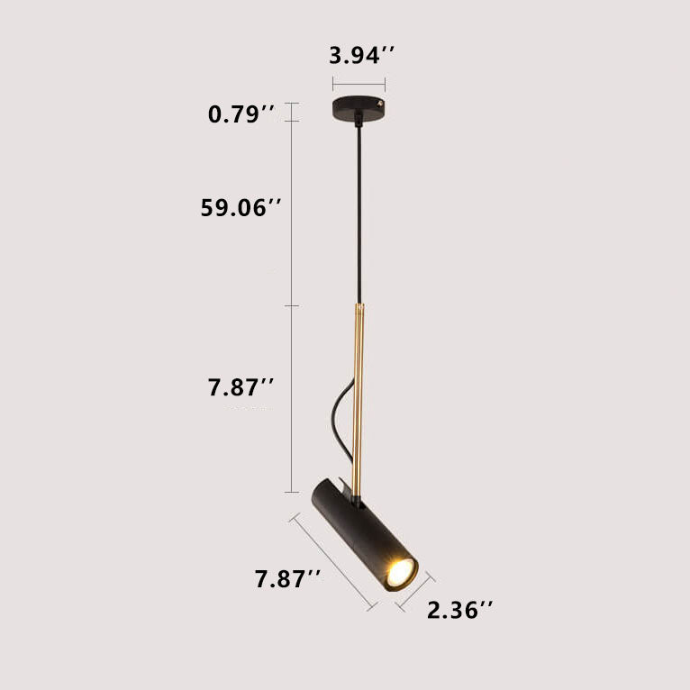 Premium Gold LED Spotlight Pendant Light - Modern Minimalist Design