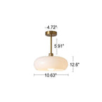Modern Retro Round Glass Pendant Light