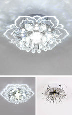 Elegant Crystal Flower LED Flush Mount Ceiling Light