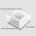 Premium Solar LED Waterproof Glass Garden Ground Light