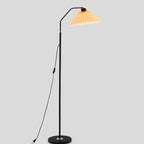 Elegant Minimalist Pleated Fabric Floor Lamp with Single Light