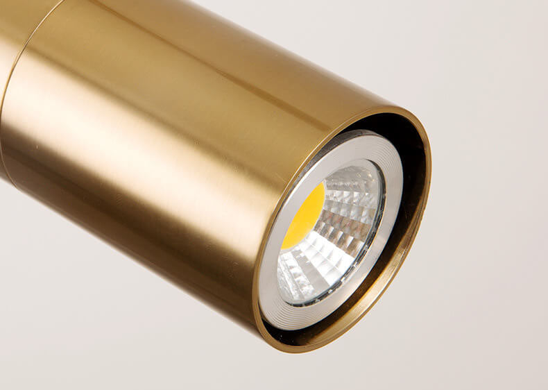 Premium Gold LED Spotlight Pendant Light - Modern Minimalist Design