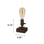 Premium Vintage Industrial Iron Table Lamp - 1-Light Design