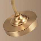 Elegant Vintage Brass Table Lamp with Glass Petal Shade - 1 Light
