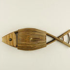 Vintage Bamboo Fish Wall Sconce
