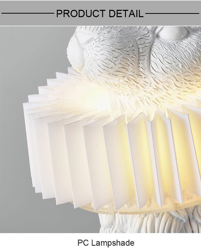 Contemporary Resin Rabbit LED Table Lamp