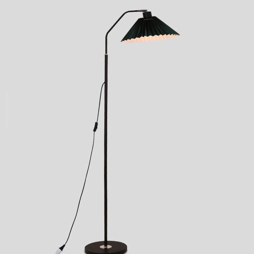 Elegant Minimalist Pleated Fabric Floor Lamp with Single Light
