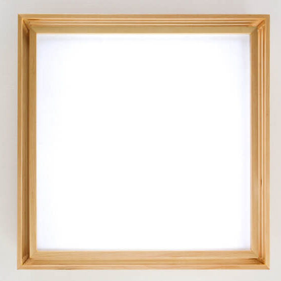 Wood Square LED Tatami Ceiling Light