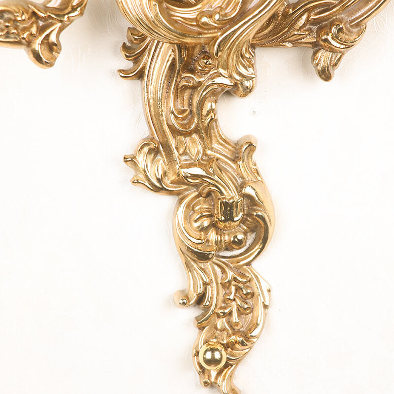 Vintage French Brass Wall Sconce