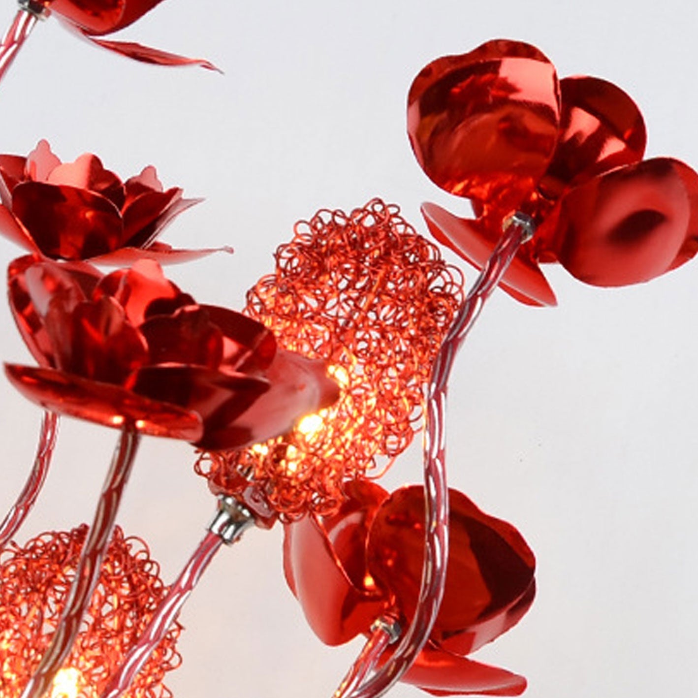Premium European Rose Aluminum LED Table Lamp