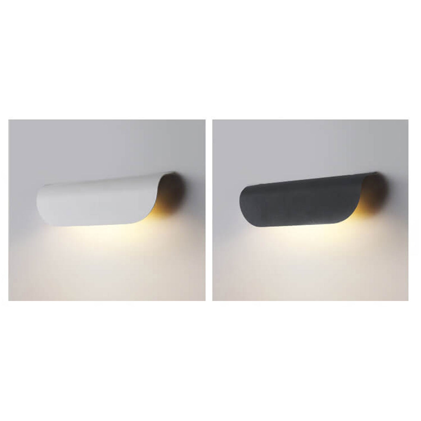 Premium Waterproof LED Curved Outdoor Wall Sconce Lamp