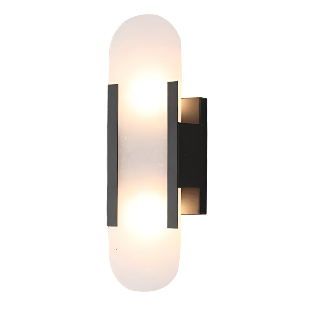 Modern Electroplated Metal G4 LED Up and Down Wall Sconces