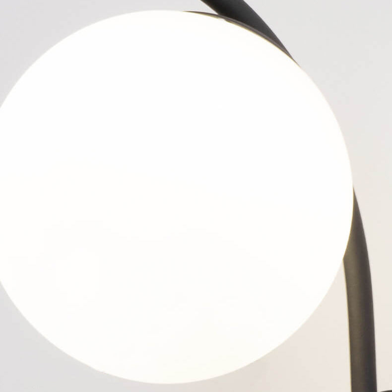 Modern Arc Glass Globe Wall Sconce