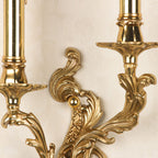 Vintage French Brass Wall Sconce