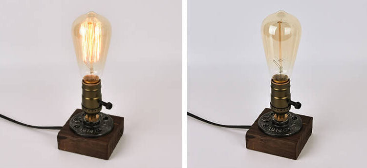 Premium Vintage Industrial Iron Table Lamp - 1-Light Design