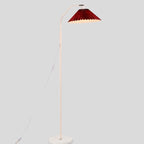 Elegant Minimalist Pleated Fabric Floor Lamp with Single Light