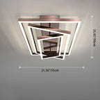 Premium Minimalist Aluminum LED Flush Mount Ceiling Light