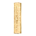 Contemporary Brass LED Wall Sconce with Ice Resin Accent