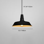 Industrial Round Iron Pendant