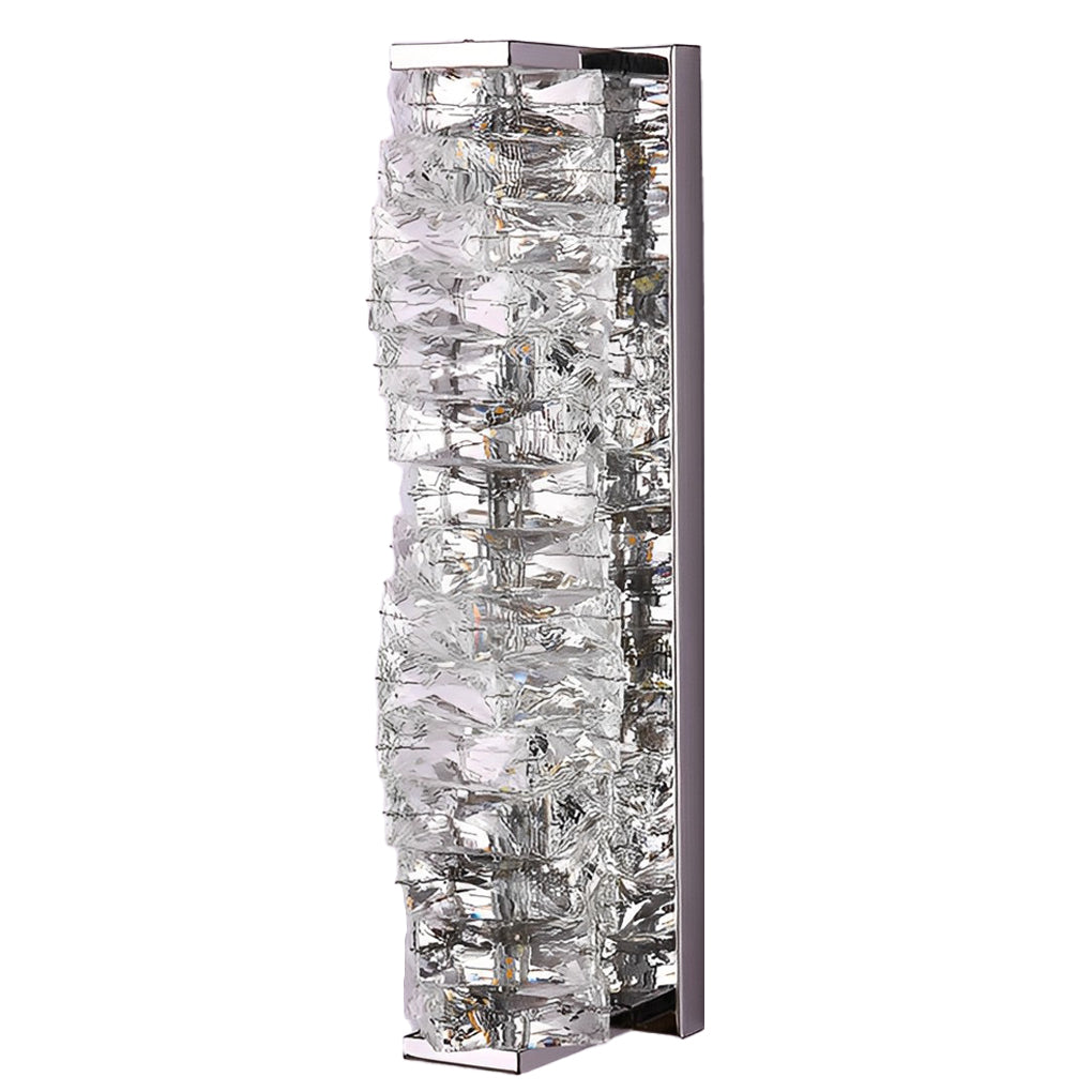 Modern LED Crystal Wall Sconce with Three-Step Dimming