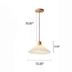 Nordic Minimalist 1-Light Pleated Pendant Lamp