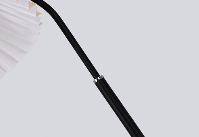 Elegant Minimalist Pleated Fabric Floor Lamp with Single Light
