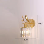 Crystal Bird Wall Sconce