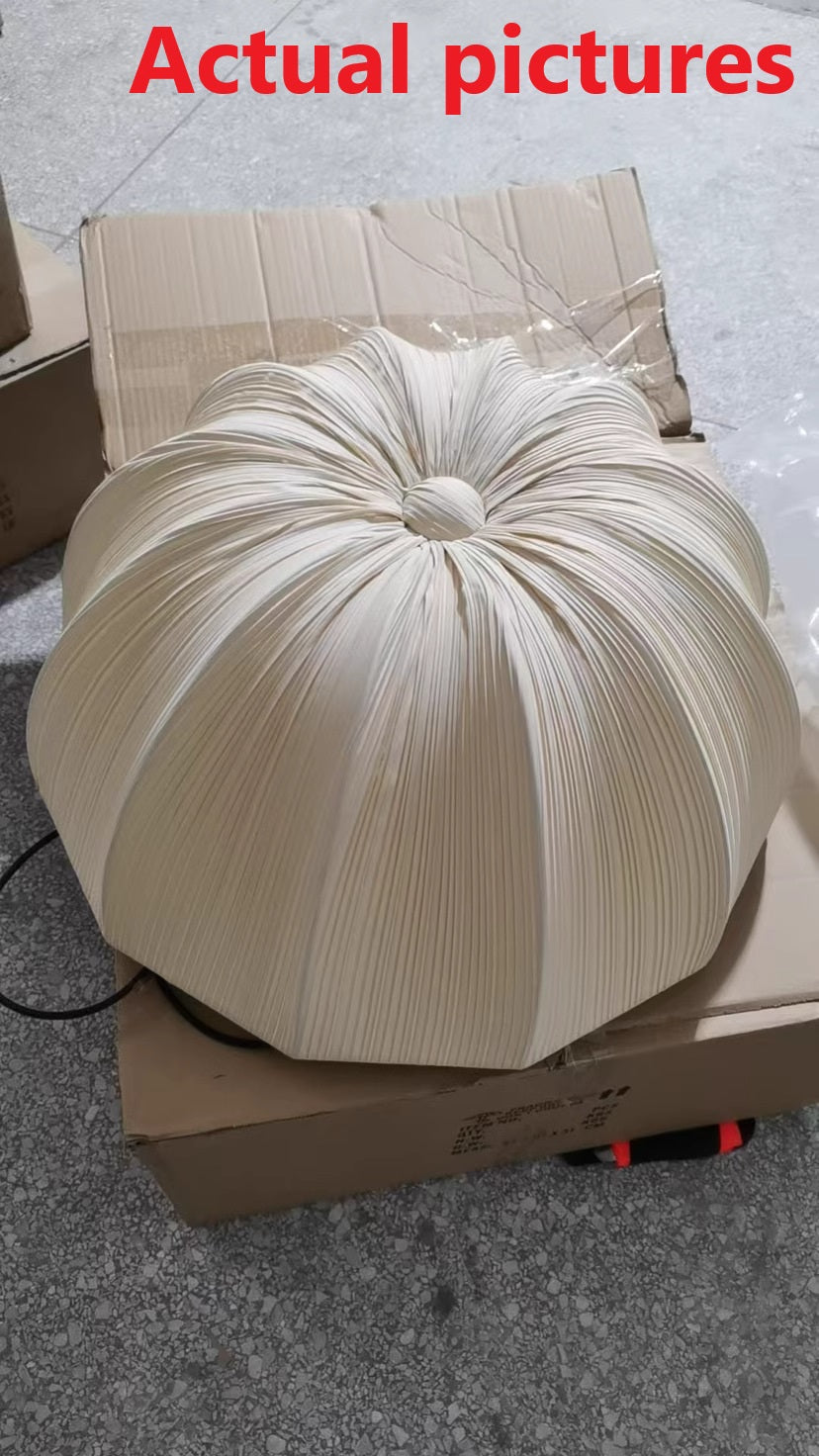 French Petal Semi-Circular Fabric Lampshade Chandelier