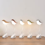 Nordic Bird Clip LED Night Light - USB Rechargeable Table Lamp