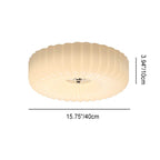 Cream Textured Glass LED Ceiling Light