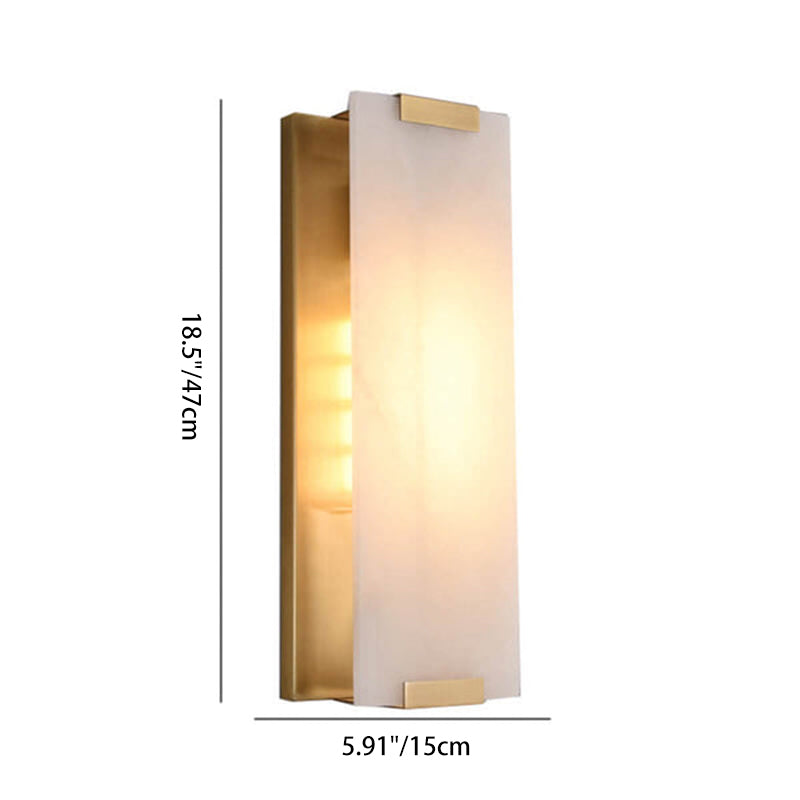 Luxury Copper Marble 3-Light Wall Sconce - Nordic Design