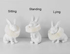 Contemporary Resin Rabbit LED Table Lamp
