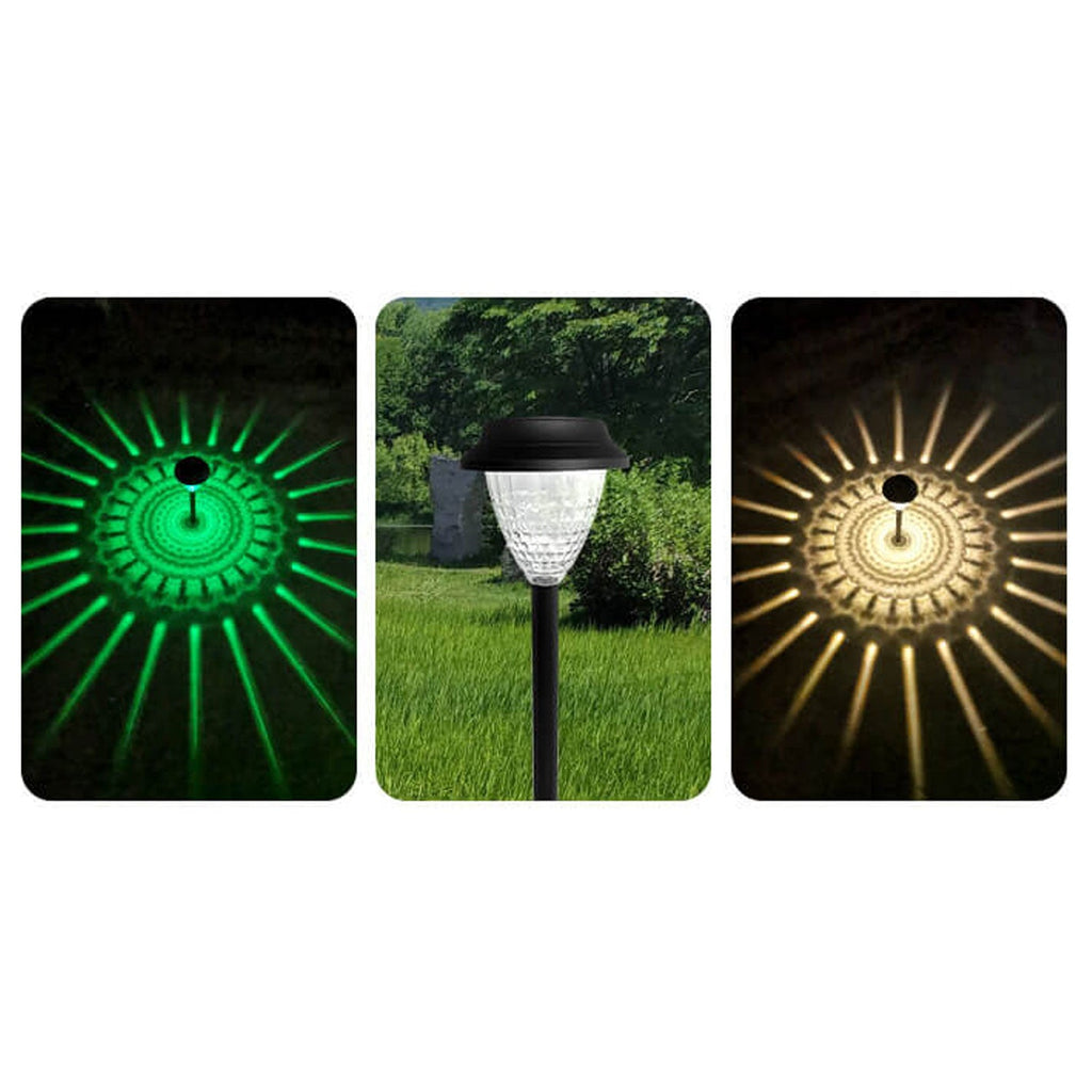 Premium Solar Waterproof LED Outdoor Garden Light - Circular Divergent Shadow Design