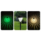 Premium Solar Waterproof LED Outdoor Garden Light - Circular Divergent Shadow Design