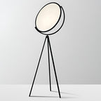 Premium Black Metal LED Tripod Floor Lamp with Rotating Design