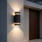 Black Waterproof Up and Down Outdoor Wall Sconce