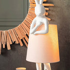 Premium Nordic Rabbit Resin Table Lamp - 1 Light