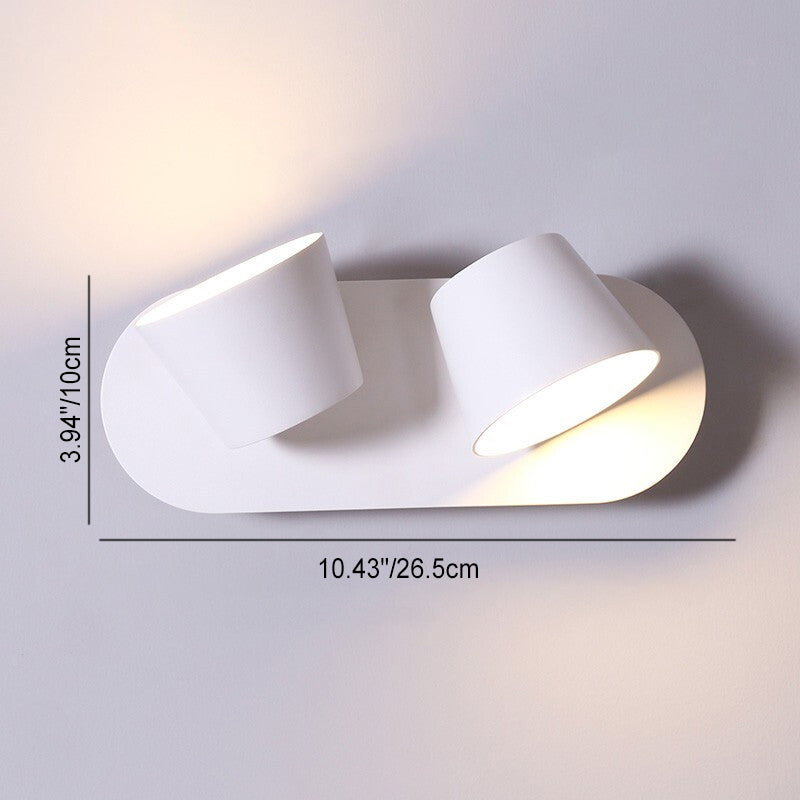 Frosted Dome Rotatable LED Sconce