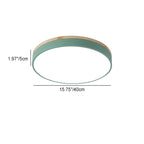 Minimalist Round LED Flush Mount Ceiling Light - Macaron Design for Bedroom
