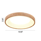 Nordic Wood LED Flush Mount Ceiling Light