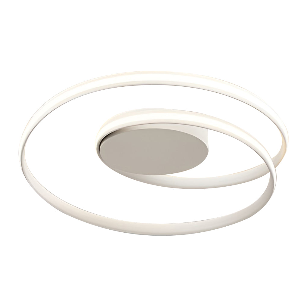 Modern Circular LED Flush Mount Ceiling Light with Stepless Dimming