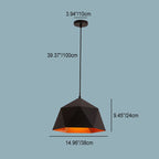 Geometric Lozenge Pendant Light