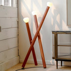 Modern Minimalist 3-Light Stick Floor Lamp