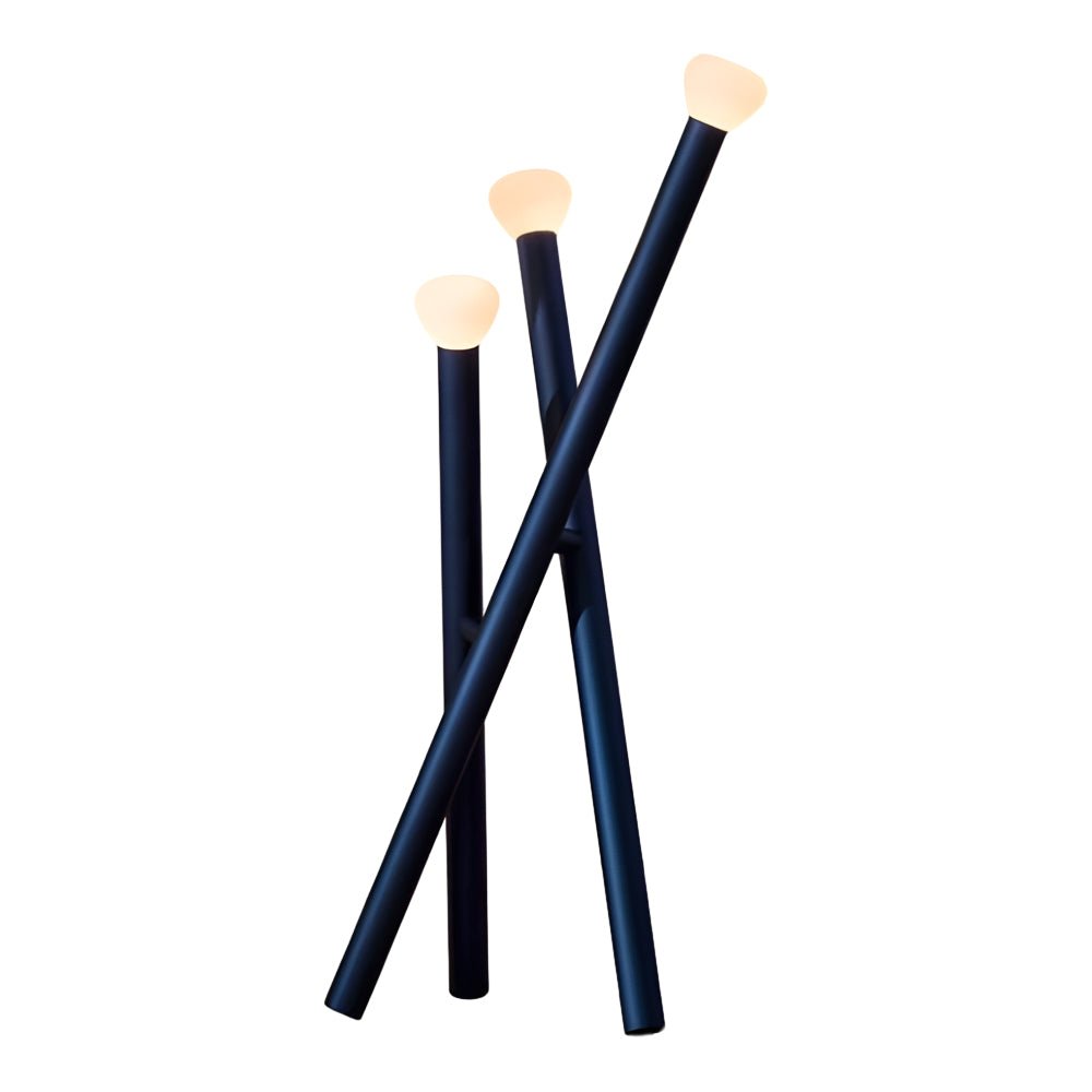 Modern Minimalist 3-Light Stick Floor Lamp