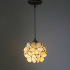 Premium Vintage Stained Glass Petal Pendant Light