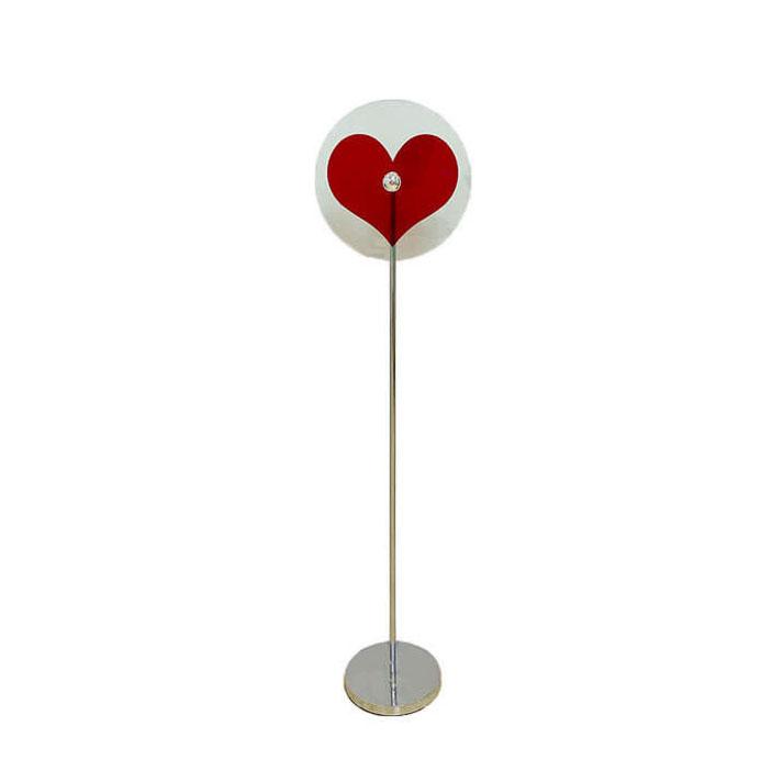 Heart-Shaped LED Floor Lamp - 1-Light Design