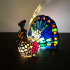 Premium Tiffany Stained Glass Animal Table Lamp - 1-Light Decorative Accent